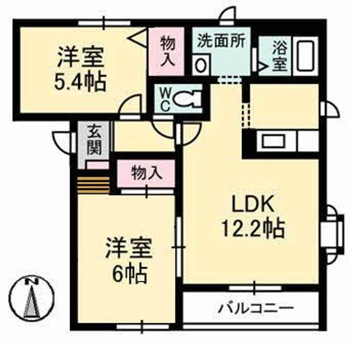 Mimasuコーポの間取り