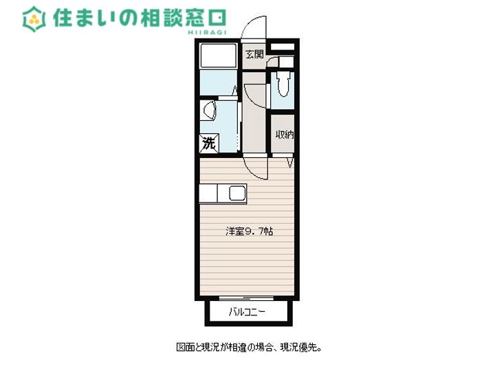 愛知県岡崎市大平町字天神前(アパート)の賃貸物件の間取り