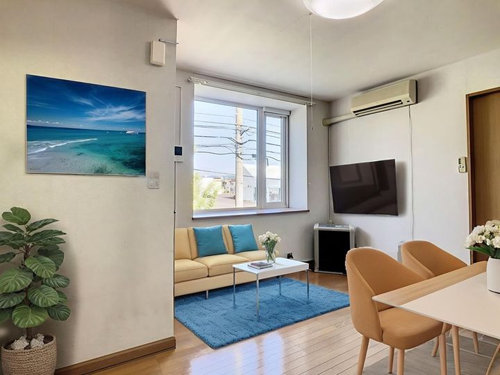 ハピネス東の居間