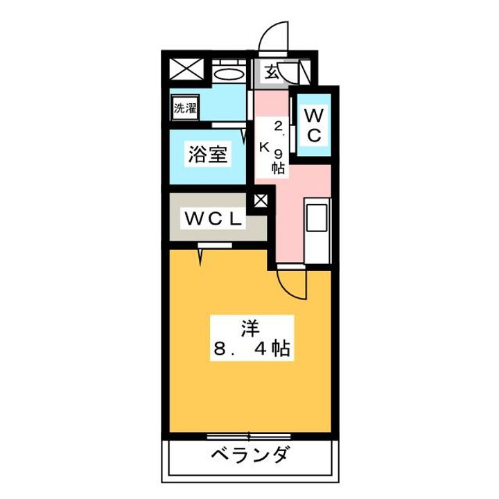 メゾン加納栄町通Wの間取り