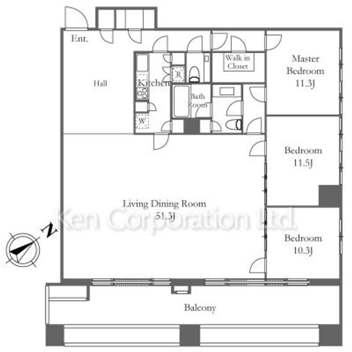 アークヒルズフロントタワーRoPの間取り