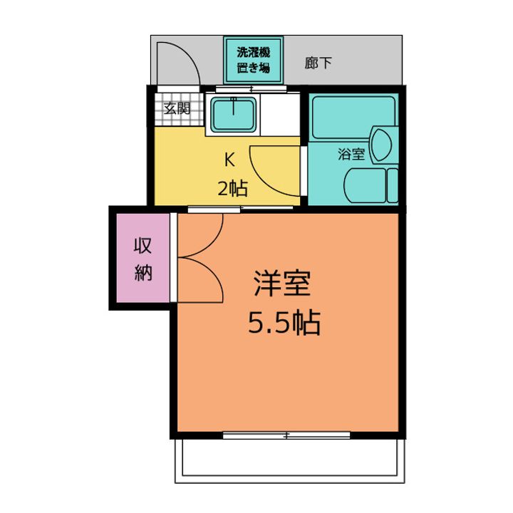 旭ハイツの間取り