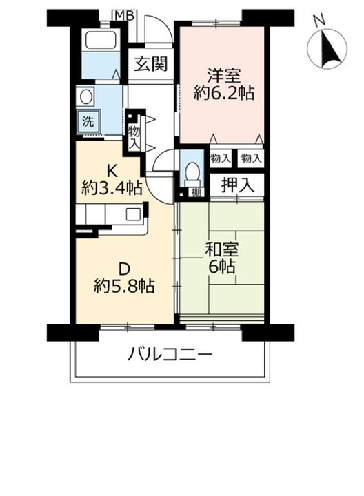 URアルビス緑丘の間取り