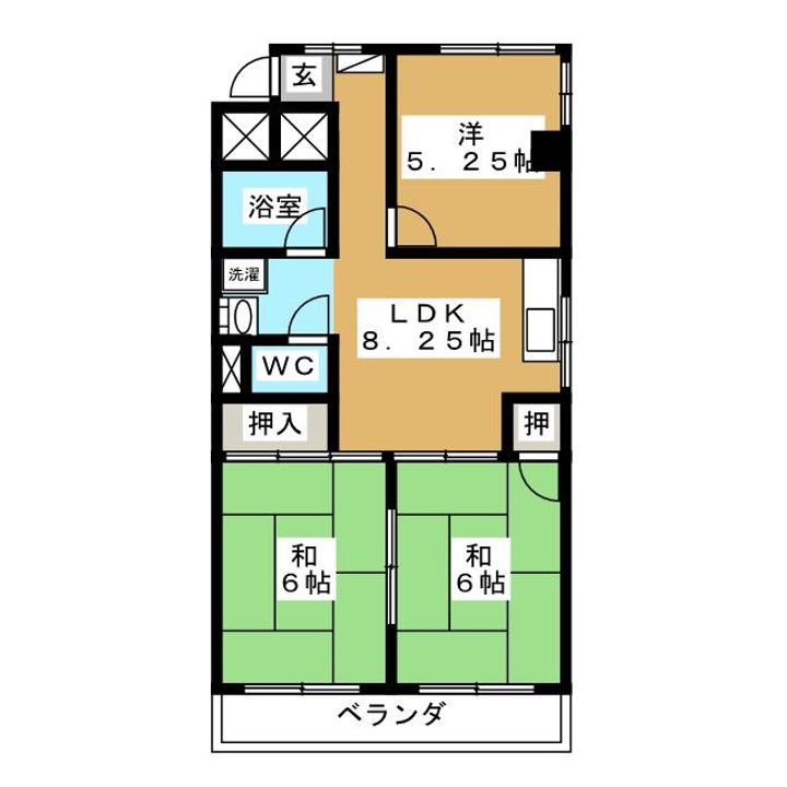 七瀬中町ホームズの間取り