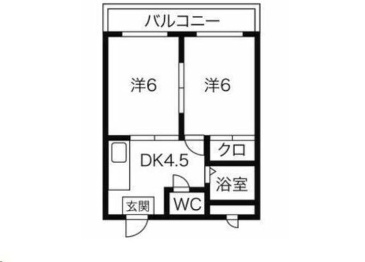 中倉麻布マンションの間取り