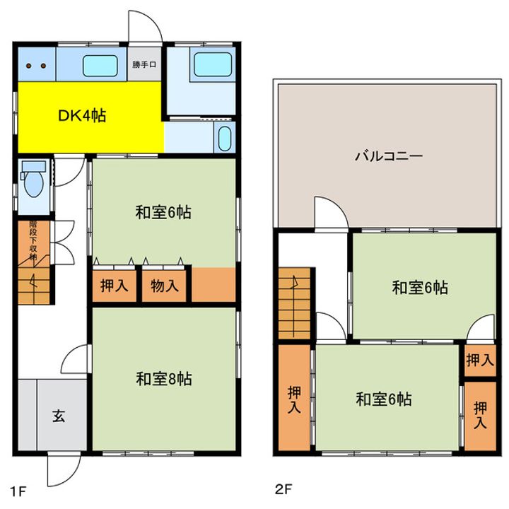 岐阜県羽島市竹鼻町狐穴(一戸建)の賃貸物件の間取り