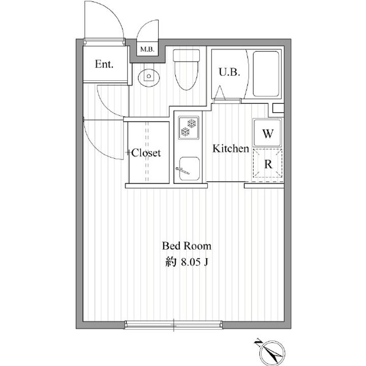 ZESTY西新宿IIIの間取り
