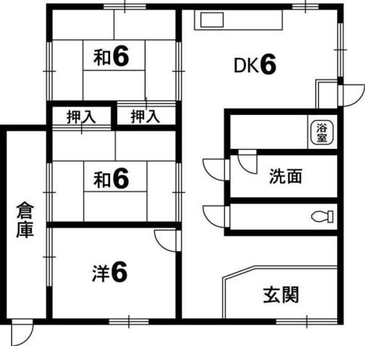 徳島県阿南市日開野町中居内(一戸建)の賃貸物件の間取り