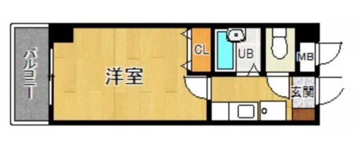 兵庫県明石市桜町(マンション)の賃貸物件の間取り