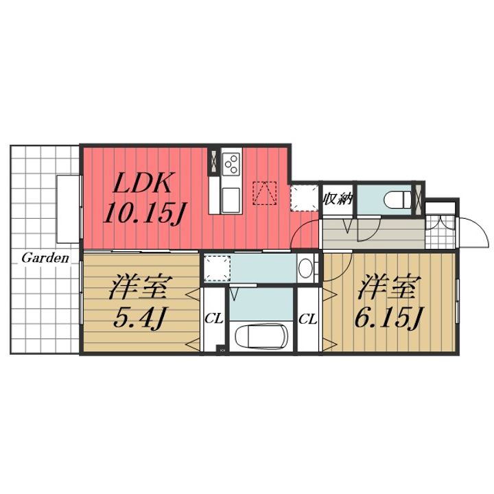 千葉県富里市七栄(アパート)の賃貸物件の間取り