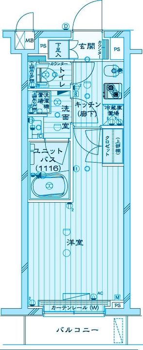 神奈川県横浜市鶴見区矢向3(マンション)の賃貸物件の間取り