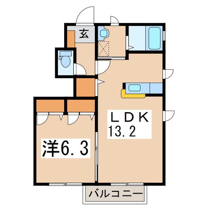 プライム ディアコートの間取り
