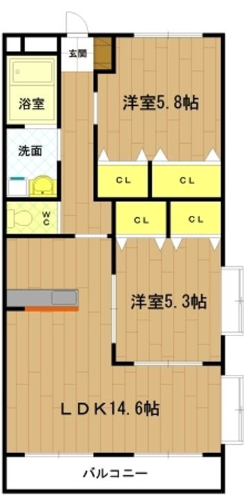 ピュアタウンIIの間取り