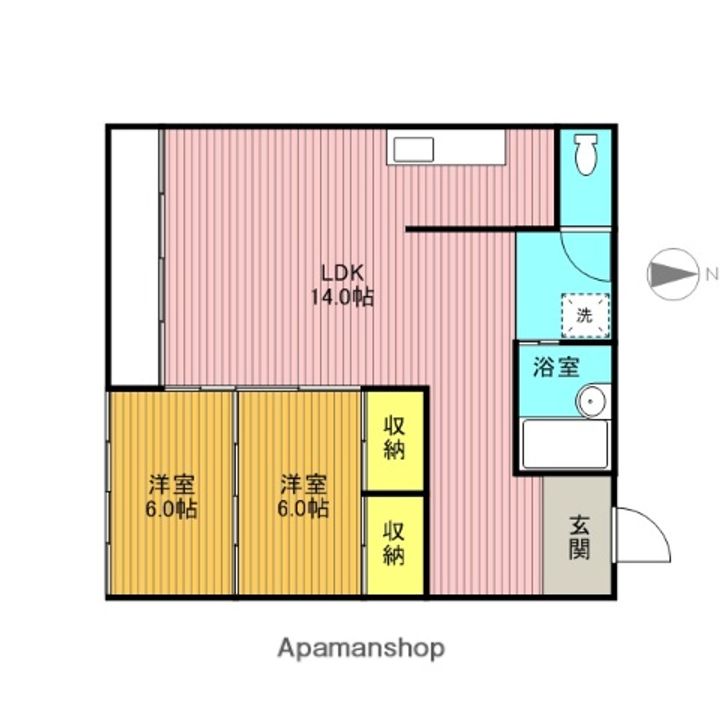 東京都文京区水道1(マンション)の賃貸物件の間取り