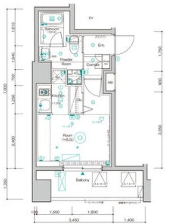 東京都品川区西大井2(マンション)の賃貸物件の間取り