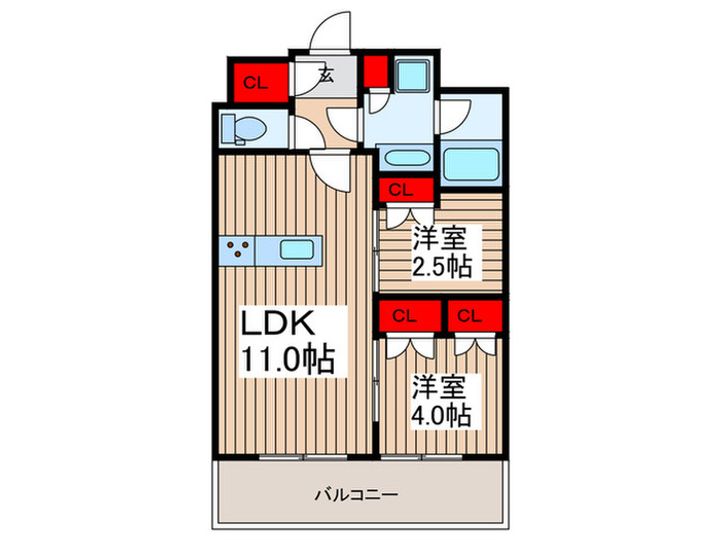 LIME RESIDENCE KAWAGUCHI EASTの間取り