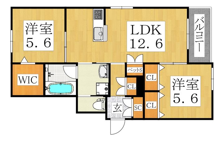 仮)阪南町1丁目ヘーベルメゾンの間取り