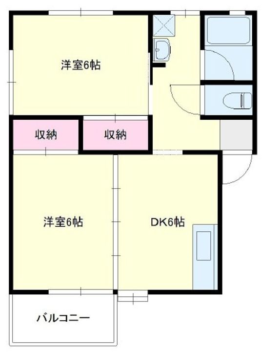 静岡県浜松市中央区瓜内町(アパート)の賃貸物件の間取り