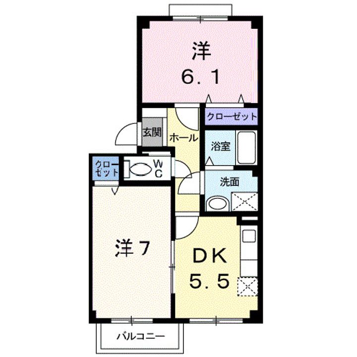 グラシア寒田の間取り