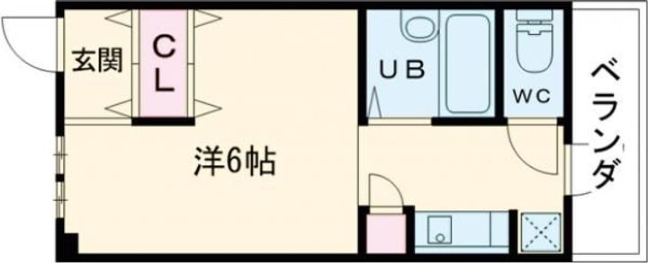 大阪府東大阪市長栄寺(マンション)の賃貸物件の間取り