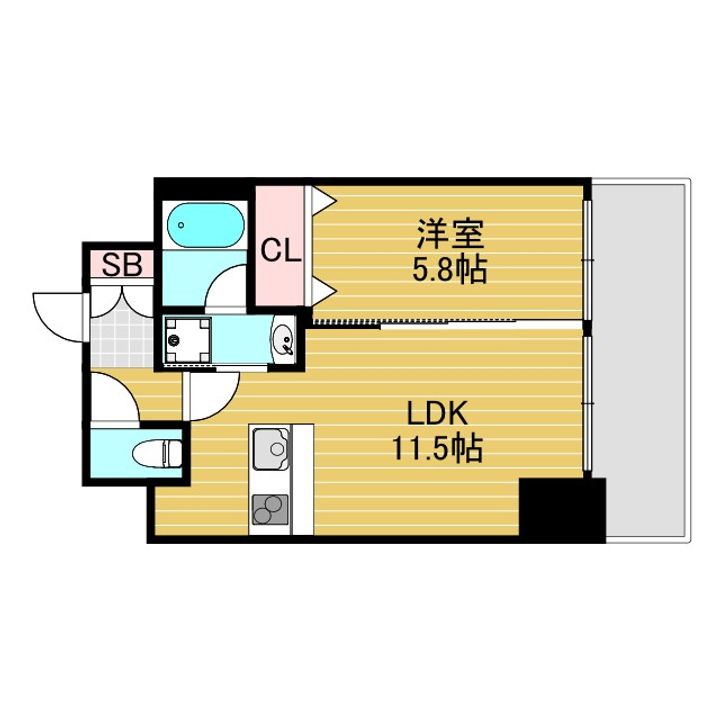 ORSUS新大阪の間取り