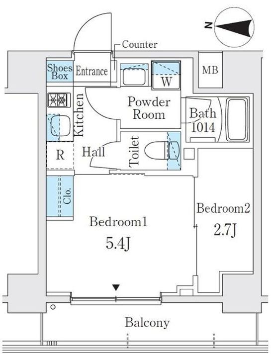 東京都江東区森下5(マンション)の賃貸物件の間取り