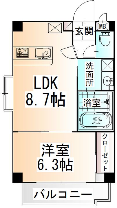 ガーデンロッジIの間取り