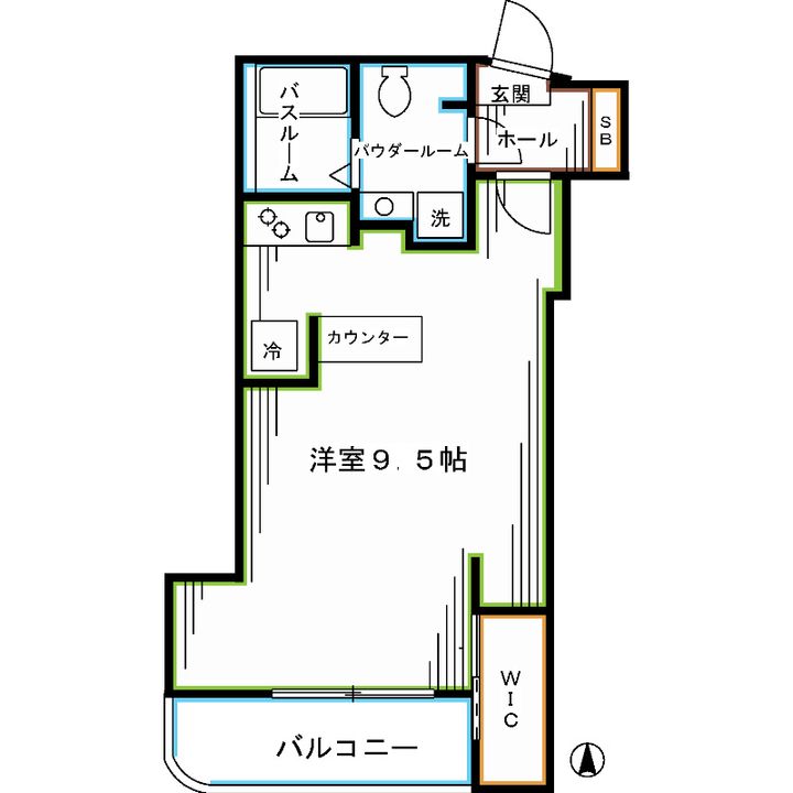 東京都杉並区高円寺南4(マンション)の賃貸物件の間取り
