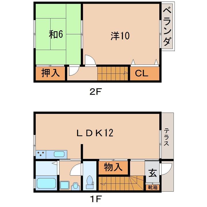 コーポアンザイの間取り