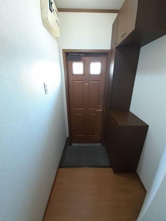 群馬県高崎市上佐野町(アパート)の賃貸物件の玄関