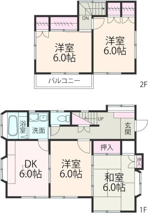 神奈川県相模原市緑区橋本8(一戸建)の賃貸物件の間取り