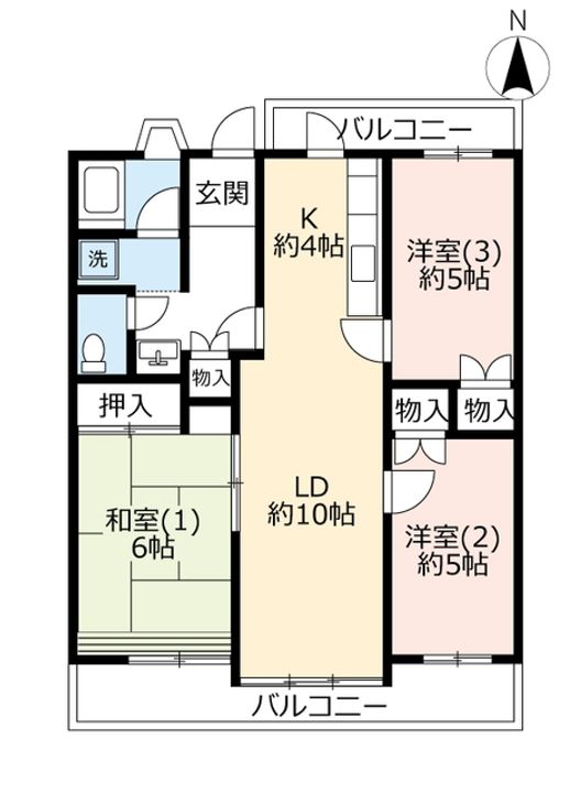UR富士見台の間取り