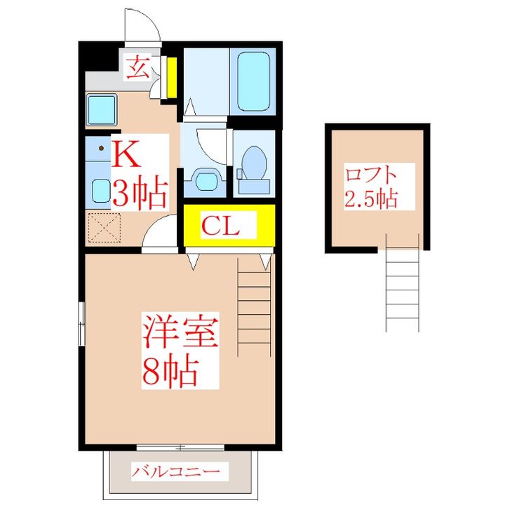 セジュール稲成田の間取り