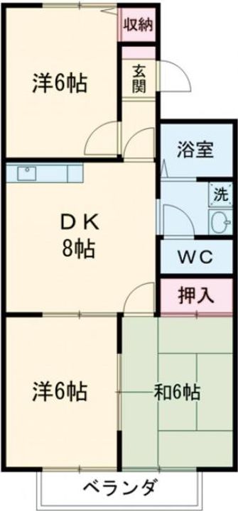 ボナールMusubu 南棟の間取り