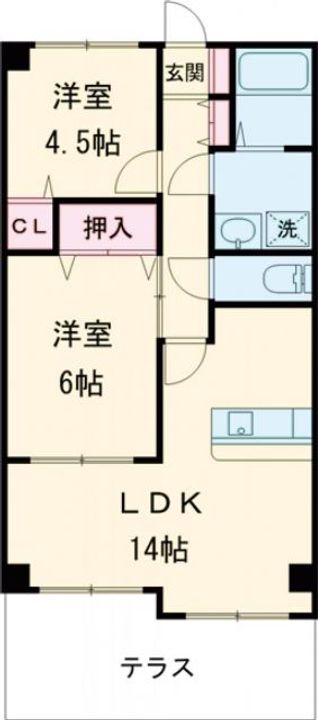 プワソンルージュの間取り