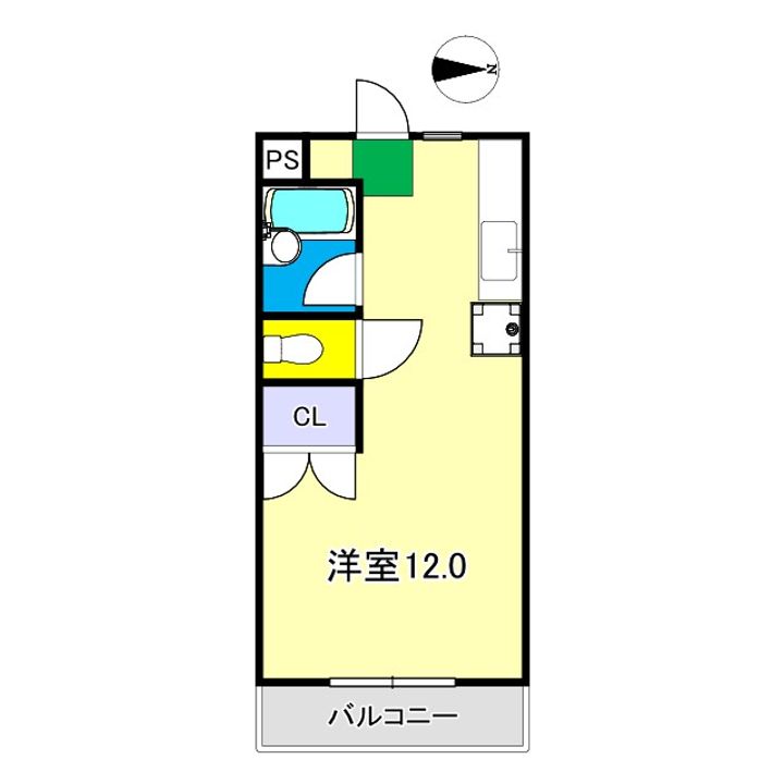 クラウン朝倉の間取り