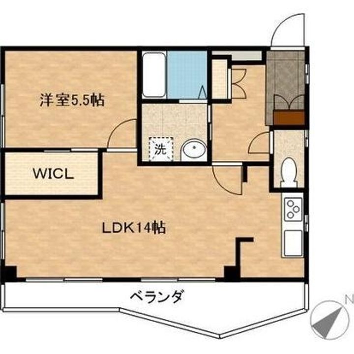 愛知県名古屋市名東区勢子坊2(マンション)の賃貸物件の間取り