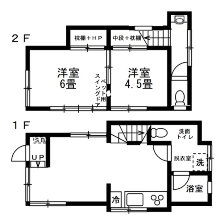 東京都豊島区巣鴨5(一戸建)の賃貸物件の間取り