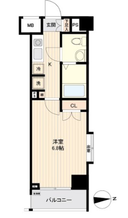 東京都練馬区大泉町2(マンション)の賃貸物件の間取り