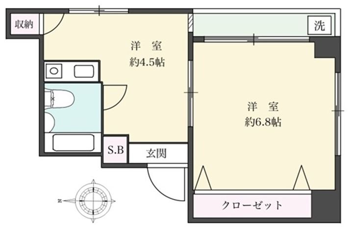 アパルトマンリラの間取り