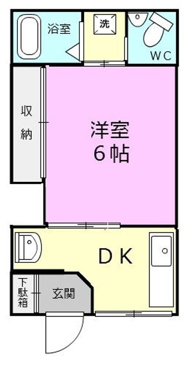タチバナ荘第一の間取り