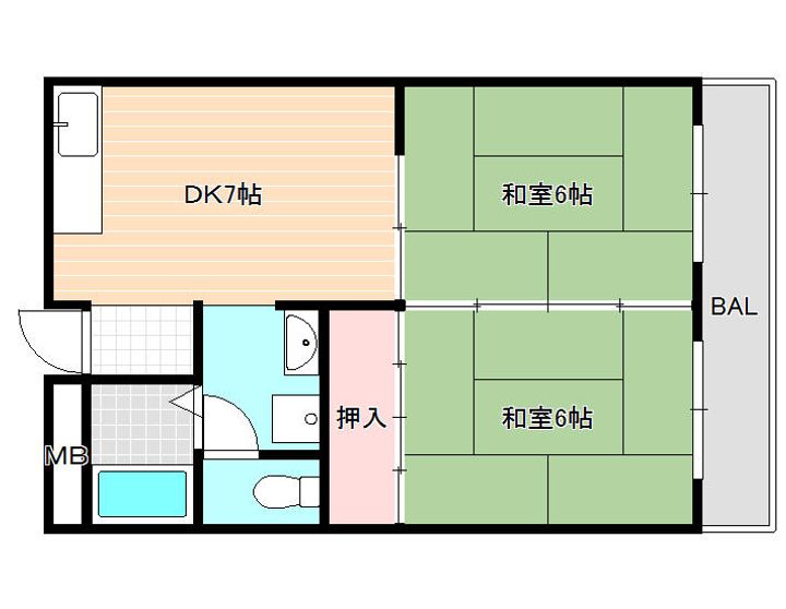 サンハイツの間取り