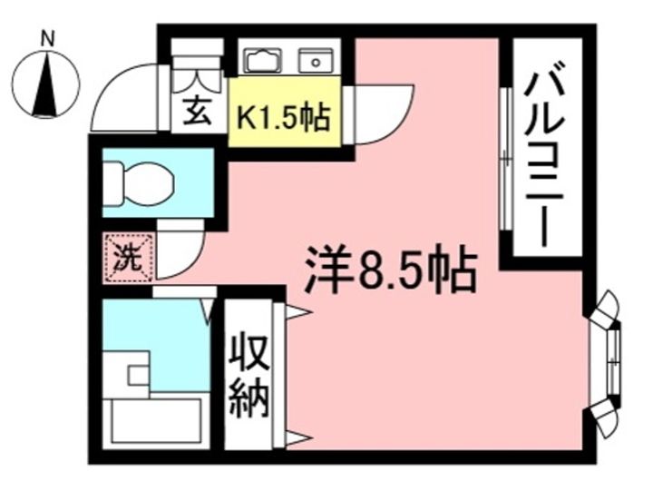 東京都練馬区関町南2(マンション)の賃貸物件の間取り