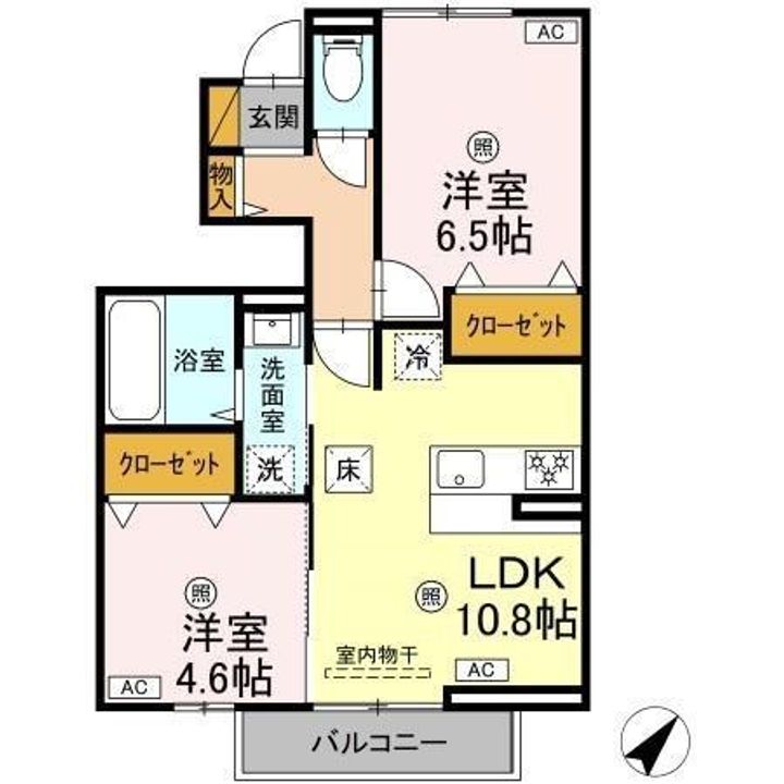 フォレストウッドBの間取り