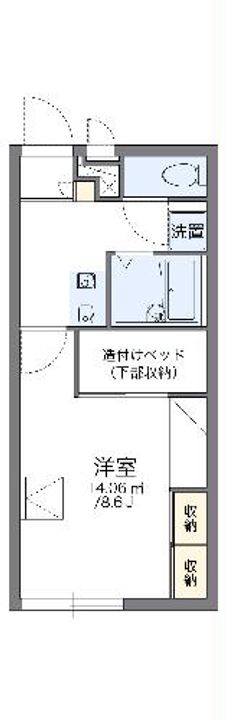 レオパレスベッラハピアの間取り