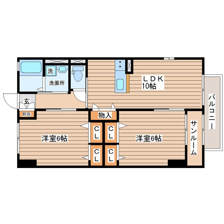 ルアーナ小鶴新田の間取り
