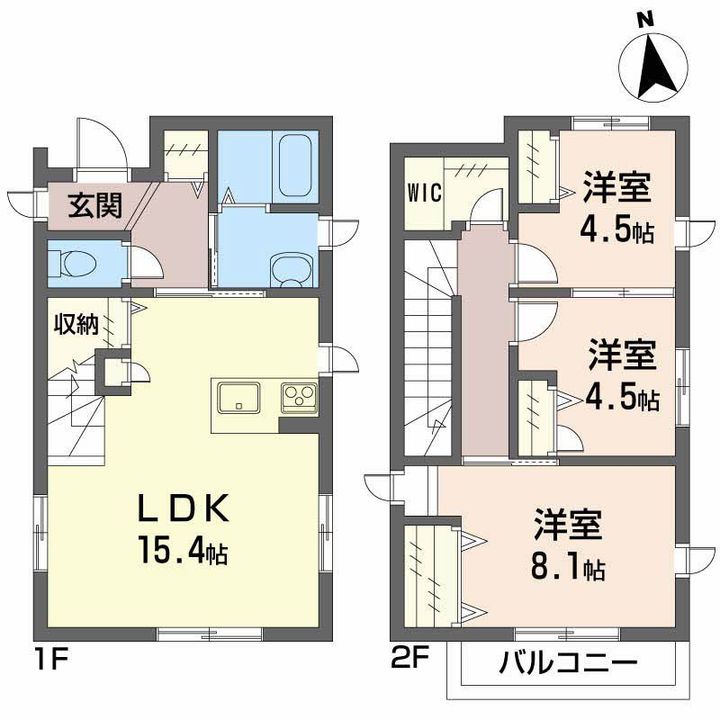 徳島県徳島市八万町橋本(一戸建)の賃貸物件の間取り