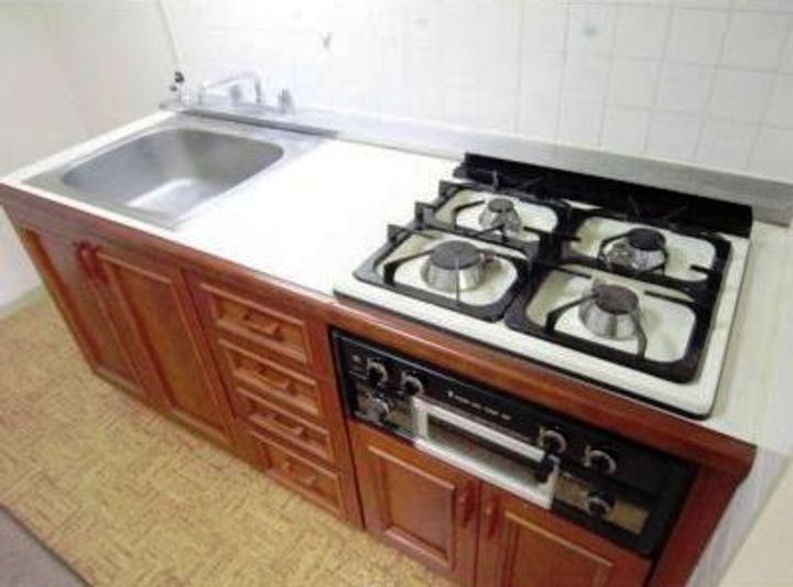 福岡県福岡市中央区大手門2(マンション)の賃貸物件のキッチン