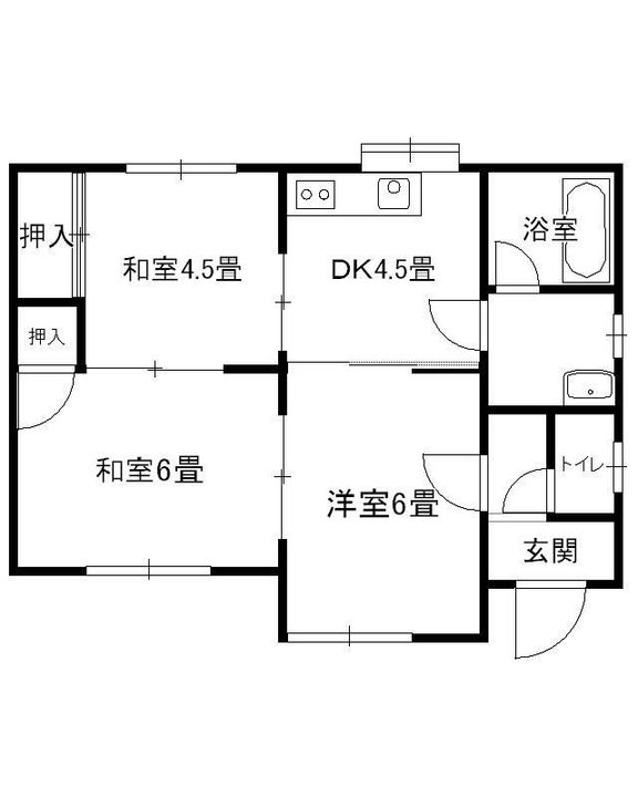 栃木県足利市山川町(一戸建)の賃貸物件の間取り