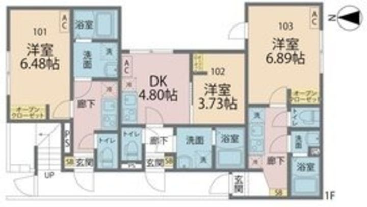 カインドネス南橋本の間取り